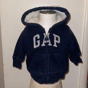 🌈 Baby Gap Sweater Hoodie Sz 0/3M Navy Blue